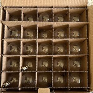 Set of 24 Brown Light Bulbs